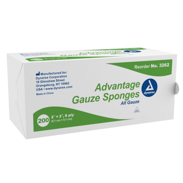 Advantage Gauze Sponge, 2 x 2 Inch, 8-Ply