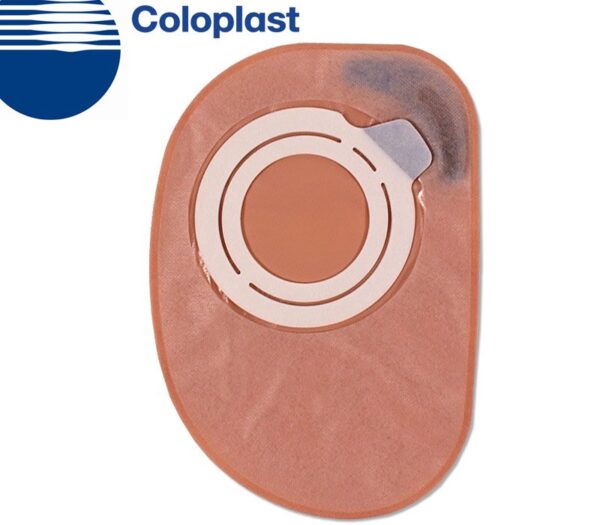 Assura? Two-Piece Closed End Opaque Colostomy Pouch, Blue Color Match