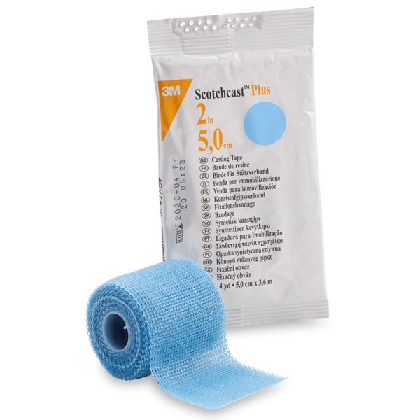 3M? Scotchcast? Plus Light Blue Cast Tape, 2 Inch x 4 Yard