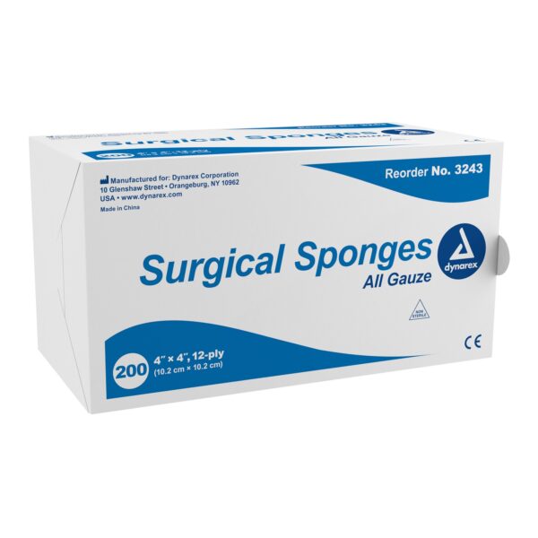 dynarex? Gauze Sponge, 4 x 4 Inch, 12-Ply