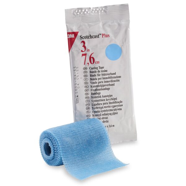 3M? Scotchcast? Plus Light Blue Cast Tape, 3 Inch x 4 Yard