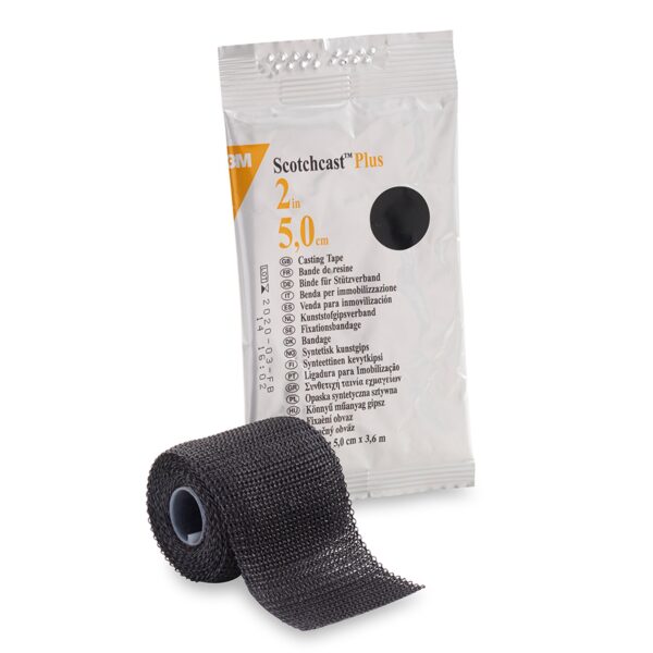 3M? Scotchcast? Plus Black Cast Tape, 2 Inch x 4 Yard