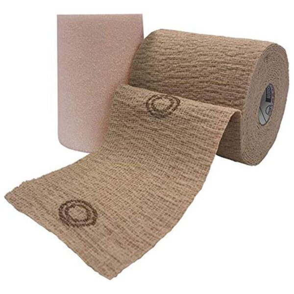 CoFlex? TLC Calamine with Indicators Self-adherent / Pull On Closure Two-Layer Compression Bandage System, 4 Inch x 6 Yard / 4 Inch x 7 Yard