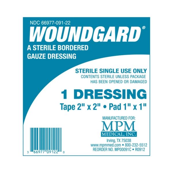 WoundGard? White Adhesive Dressing, 2 x 2 Inch