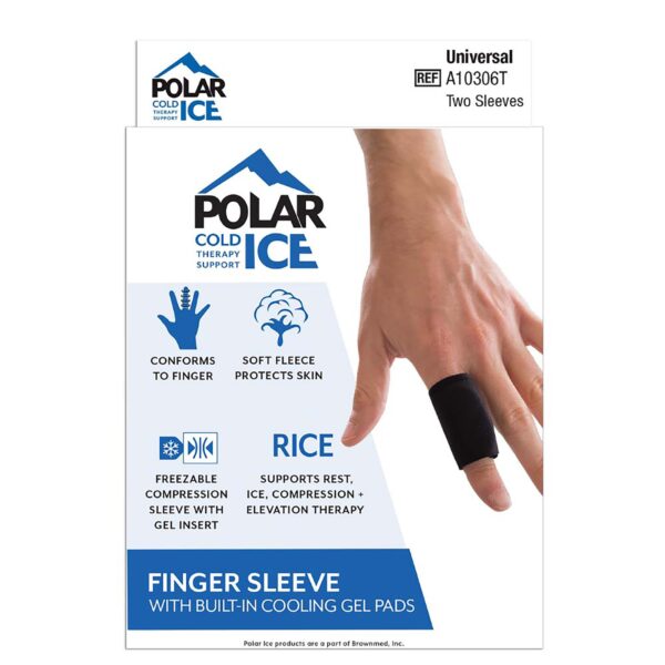 Polar Ice? Finger Sleeve with Cooling Pad, One Size Fits Most