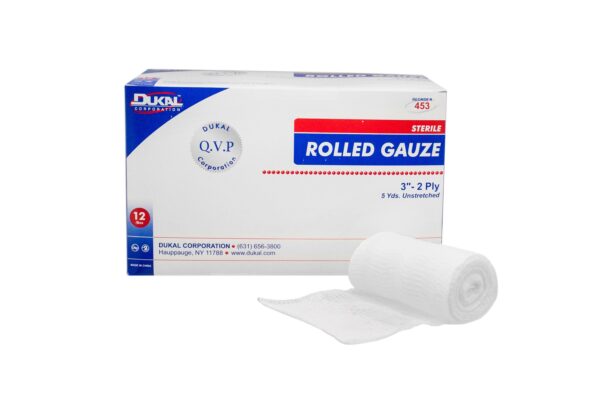 Dukal? Sterile Fluff Bandage Roll, 3 Inch x 5 Yard, 2-Ply