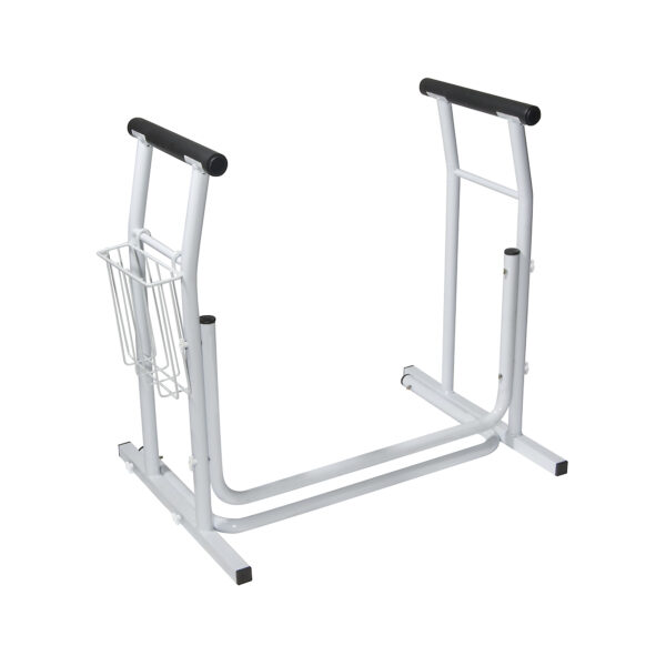 Toilet/Commode Safety Rail Rails w/ Magazine Holder  Cs/2