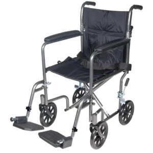 Wheelchair Transport 17  Silver Vein Finish