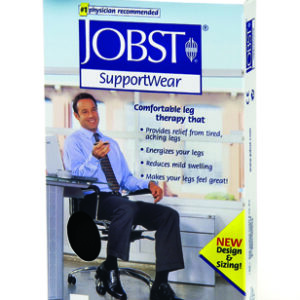Jobst For Men 8-15 Medium Over-The-Calf Dress Sock Black