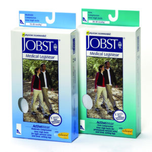 Jobst Active 15-20 Knee-Hi Socks Black Large
