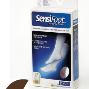 Sensifoot Diabetic Socks Over the Calf Brown Medium