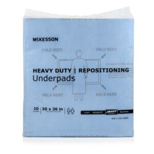 McKesson Heavy-Duty Repositioning Underpads, 30 x 36 in.