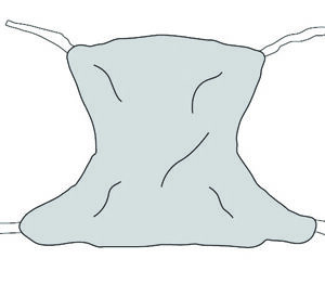 Patient Sling  Full Body Mesh Medium  53  x 42