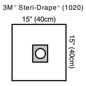 3Mâ„¢ Steri-Drapeâ„¢ Sterile Small EENT Drape, 15 x 15 Inch