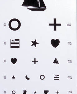 Kindergarten Eye Chart 22 x11