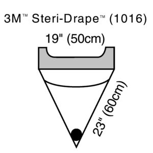 3Mâ„¢ Steri-Drapeâ„¢ Sterile Irrigation Pouch Surgical Drape, 19 x 23 Inch