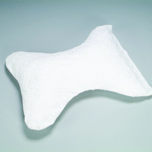 Cervical Butterfly (Bow Tie) Pillow w/Removable Cvr White
