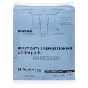 McKesson Heavy-Duty Repositioning Underpads, 30 x 42 in.
