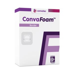 ConvaFoam™ Border Silicone Adhesive Foam Dressing, 7 x 8 Centimeter Sacral