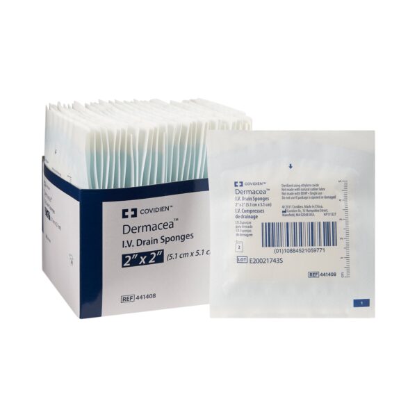 Dermacea™ I.V. Dressing, 2 x 2 Inch, 6-Ply