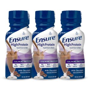 Ensure® High Protein Therapeutic Nutrition, Chocolate, 8-ounce bottle