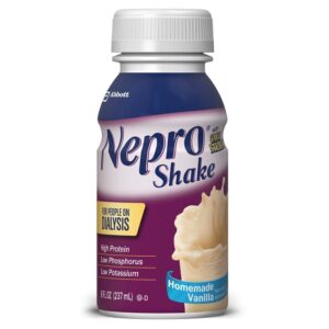 Nepro® with Carbsteady® Vanilla Shake for People on Dialysis, 8-ounce bottle