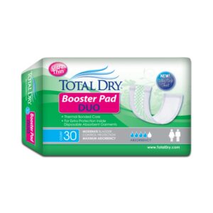 TotalDry™ Booster Pad Duo Maximum Absorbency Incontinence Booster Pad, 12-Inch Length