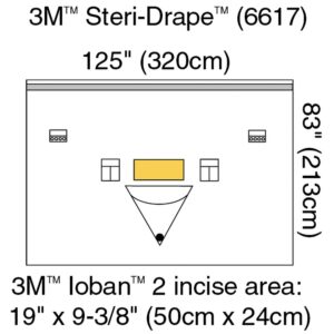 3Mâ„¢ Steri-Drapeâ„¢ Sterile Orthopedic Drape, 125 x 83 Inch