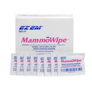 EZ EM Mammography Wipe 5x5in Scented Benzalkonium Chloride Ethyl Alcohol 600103