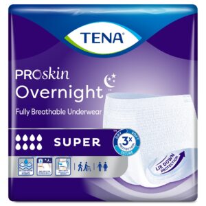 Tena® ProSkin Overnight™ Super Fully Breathable Underwear, Large