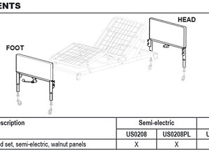 Headboard & Footboard Set for Patriot Bed only