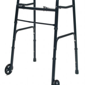 Walker Adult w/5 Wheels Folding Black Case of 2