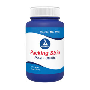 Packing Strips Plain Gauze 1/2 x 5 Yards (each)