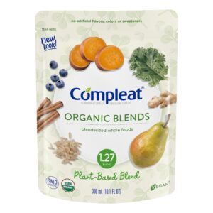 Compleat® Organic Blends Plant Blend Blenderized Whole Foods, 10.1 oz. Pouch