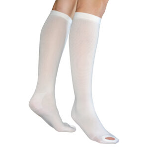Anti-Embolism Stockings Md/Lng 15-20mmHg Below Knee Insp Toe