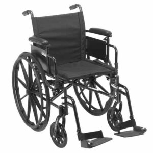 Cruiser X4 W/C 16 w/ELR & Ht Adj Flip-Back Full Arms