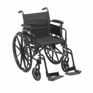 Cruiser X4 W/C 18 w/ELR & Ht Adj Flip-Back Full Arms