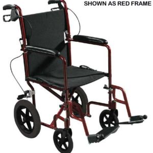 Expedition Aluminum Transport Chair w/Loop Locks 19 Blue