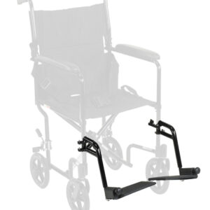 Footrests Set for 10950F Black (Pair)