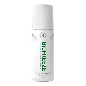 Biofreeze Professional 5% Menthol Topical Pain Relief Gel, 3-ounce roll-on