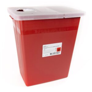 McKesson Prevent® Sharps Container, 8 Gallon, 13-3/4 x 13-3/4 x 14 Inch