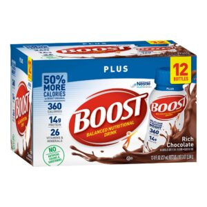 Boost® Plus Chocolate Balanced Nutritional Drink, 8 oz. Bottle