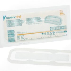 3M™ Tegaderm™ Transparent Film Dressing with Pad, 3-1/2 x 10 Inch
