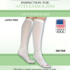 Anti-Embolism Stockings Xl/Lng 15-20mmHg Below Knee Insp Toe