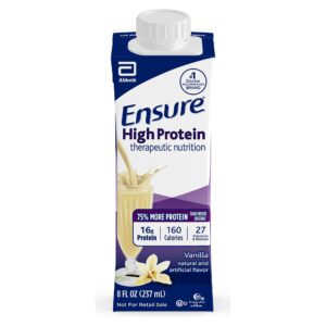 Ensure® High Protein Therapeutic Nutrition Shake, Vanilla, 8-ounce carton