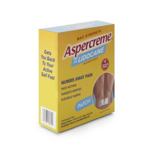 Aspercreme® Max Strength with Lidocaine 4% Pain Relief Patches