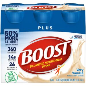 Boost® Plus Vanilla Balanced Nutritional Drink, 8-ounce bottle