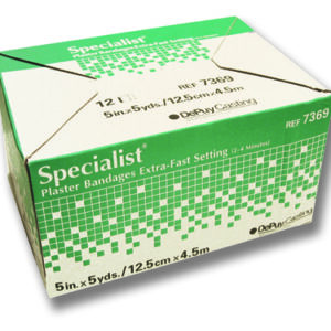 Specialist Plaster Bandages Fast Setting 2 x3yds Bx/12