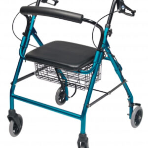 Walkabout Wide 4-Whl Rollator Aqua