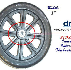 Front Wheel 8 for 10952B & Cruiser WC (Each)